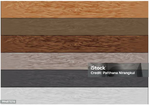 Realistic Wood Plank Color Collection Set Pattern Background Texture ...