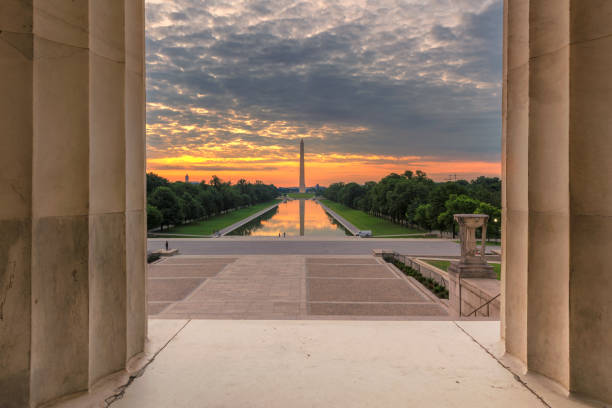 istock Washington DC at sunrise from Lincoln Memorial 994875412