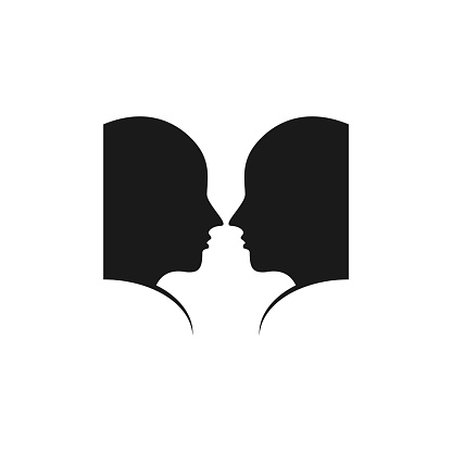 Two Face Vector Two Face Vector Template Design Illustration Stock Illustration ...