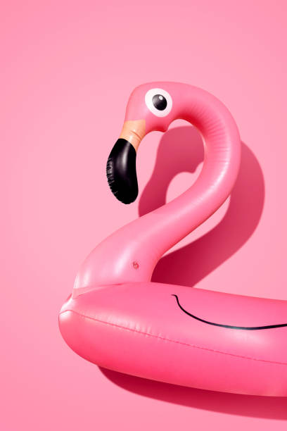 istock Inflatable pink flamingo 994918314