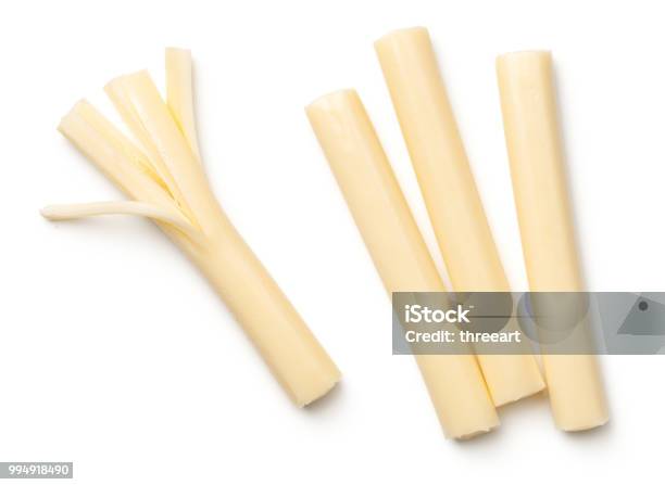 Cheese Strands String Cheese Isolated On White Background Stock Photo - Download Image ...