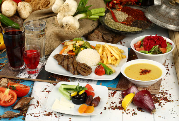 istock Meatball and soup, salad 994934260