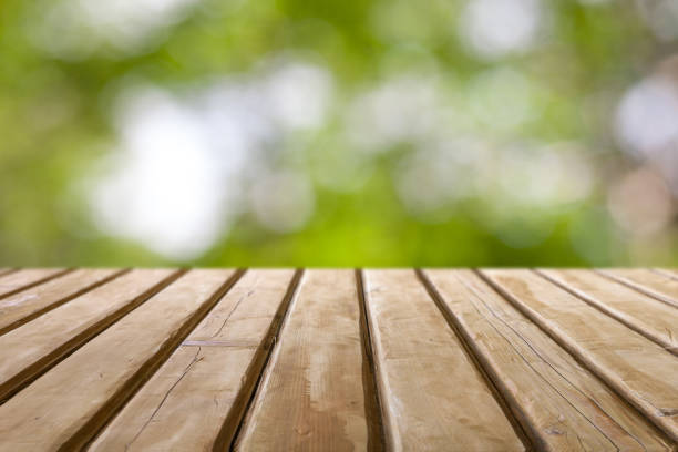 istock Wooden tablet on natural background 994934524