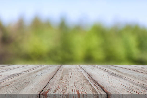 istock Wooden tablet on natural background 994934530