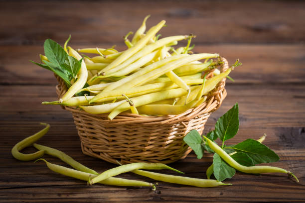 istock Fresh yellow kidney beans in the basket 994940836