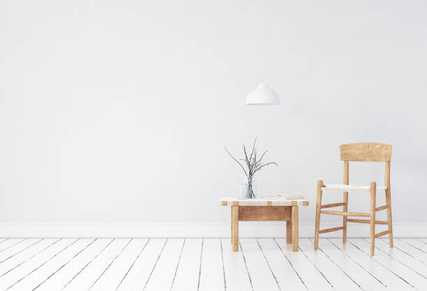 istock Wall mock-up in Scandinavian style interior 994951474