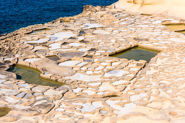 istock Ancient salt pans in Marsalforn, Gozo, Malta. 994964264