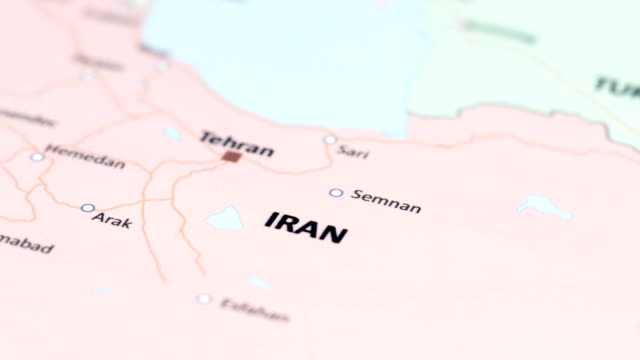 ASIA Iran on World MAp