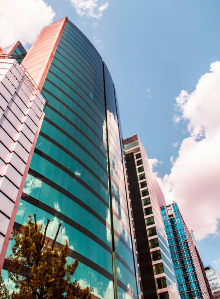 istock Directly below view of modern corporate buildings 994970292