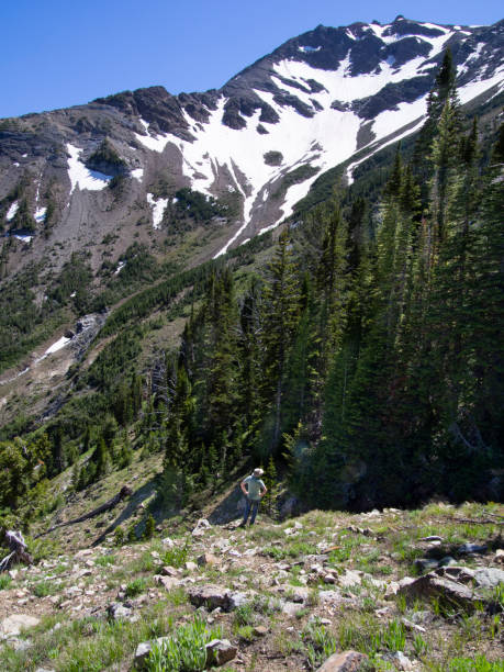 istock Man hiking in the mountains 994999082