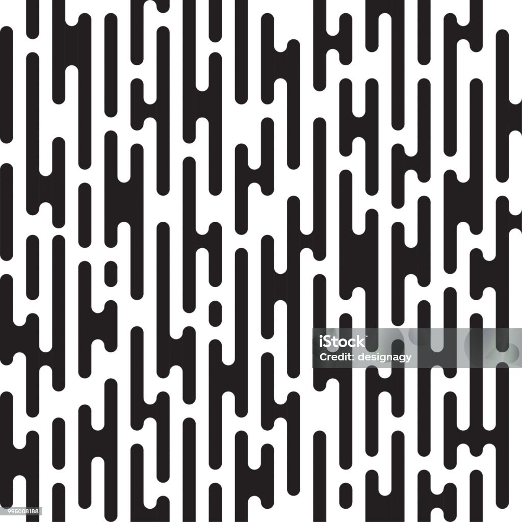 Rounded Lines Vertical Transition Texture Seamless Vector Pattern Stock ...