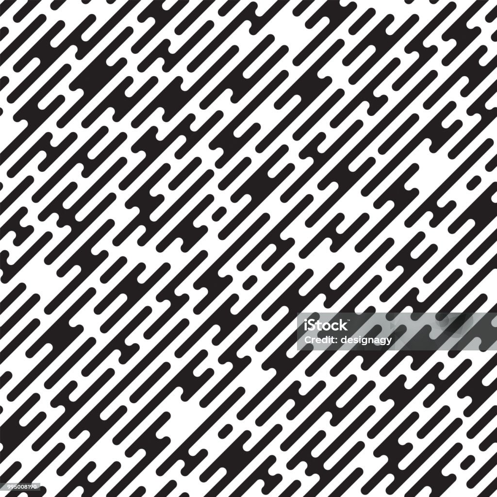 Diagonal Lines Rounded Rounded Lines Diagonal Transition Texture Seamless Vector Pattern Stock ...