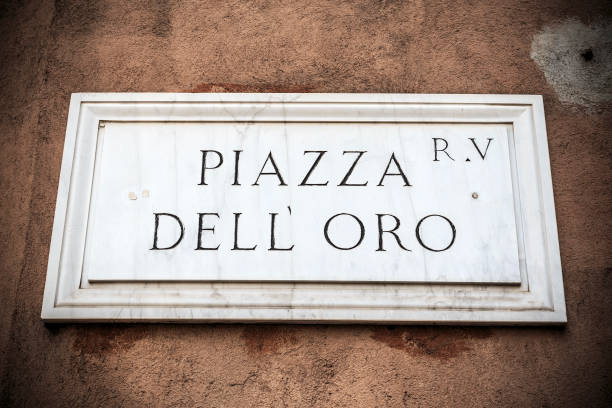 istock Old street sign in Rome 995016942