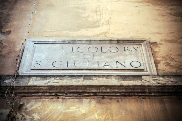istock Old street sign in Rome 995016986