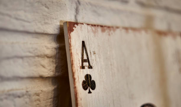 istock Wooden playing cards aces for decoration 995019658
