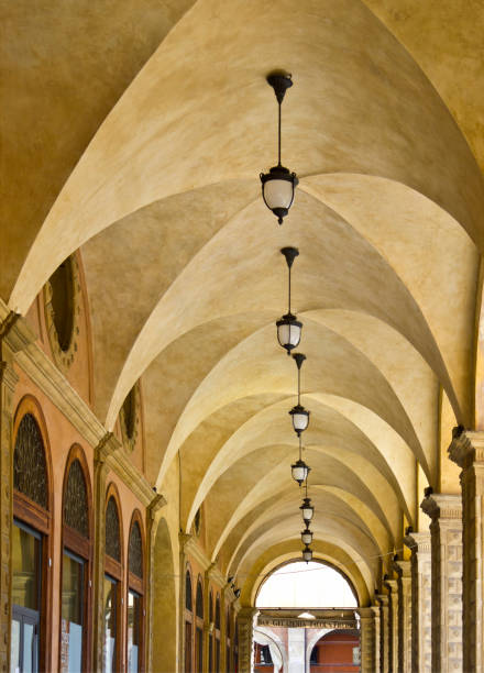 istock Decorative arcades on the streets in Bologna 995116596