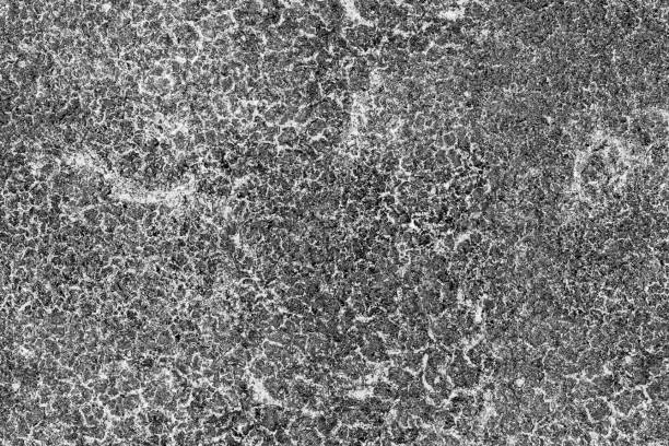 istock Grunge is black and white. Abstract monochrome background. Pattern of cracks, chips, scuffs, dust, stains 995255748
