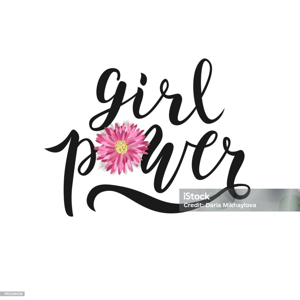 Girl Power Text Basic Hand Sketched Girl Power Text Stock Illustration - Download Image Now ...