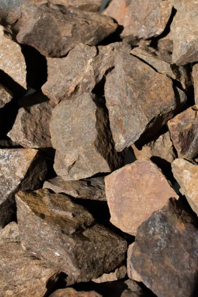 Bronzite gemstone as natural mineral rock specimen