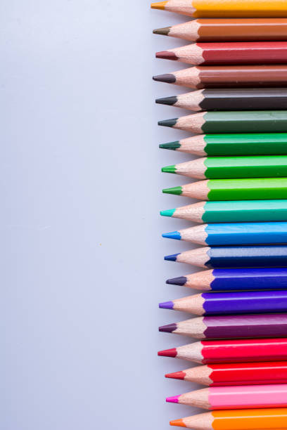 istock Color Pencils placed on a white background 995279520