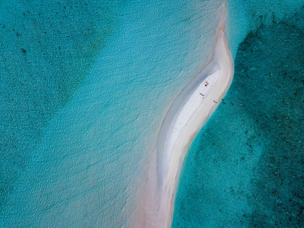 istock Maldives aerial view panorama landscape white sand beach 995282292