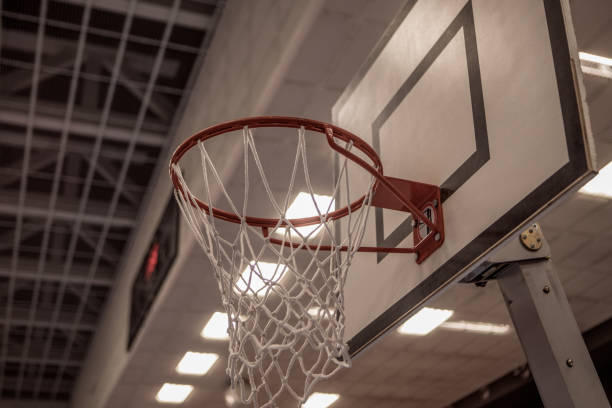 istock Basketball hoop and net 995288504