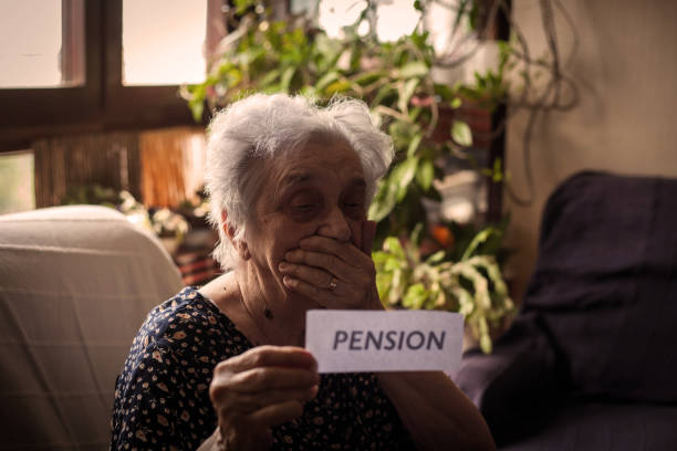 istock Senior woman shows that she is discriminated . 995310118