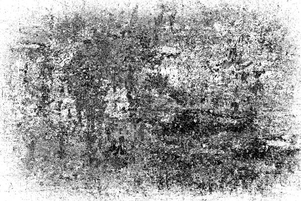 istock Grunge is black and white. Abstract monochrome background. Pattern of cracks, chips, scuffs, dust, stains 995316002