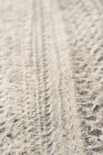 istock sandy path macro with bike tire trail 995316354