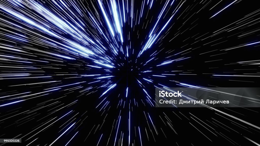 Particle or space traveling. Particle zoom background Particle or space traveling. Particle zoom background. Speed Stock Photo