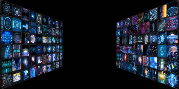 istock Media concept with TV screens 995325610