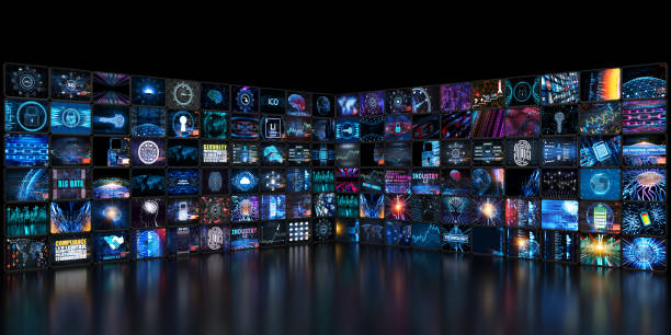 istock Media concept with TV screens 995325666