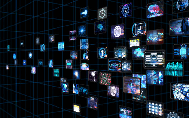 istock Media concept with TV screens 995325678