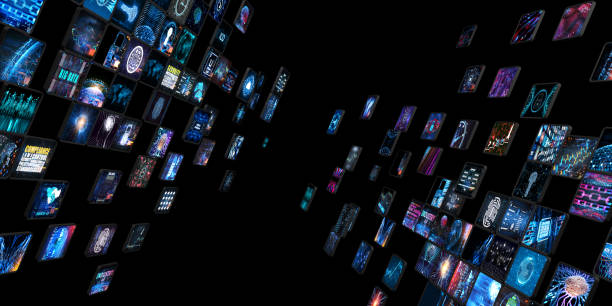 istock Media concept with TV screens 995325790