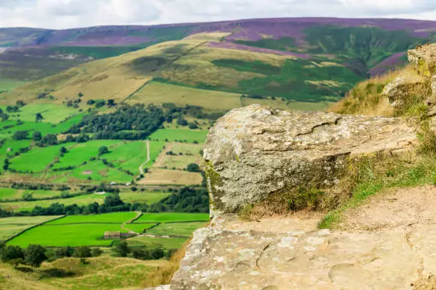 Mam Tor hill near Castleton and Edale in the Peak District National Park, England, UK