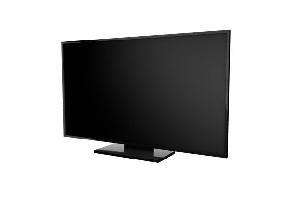 istock Wide screen tv isolated on white background 995328928