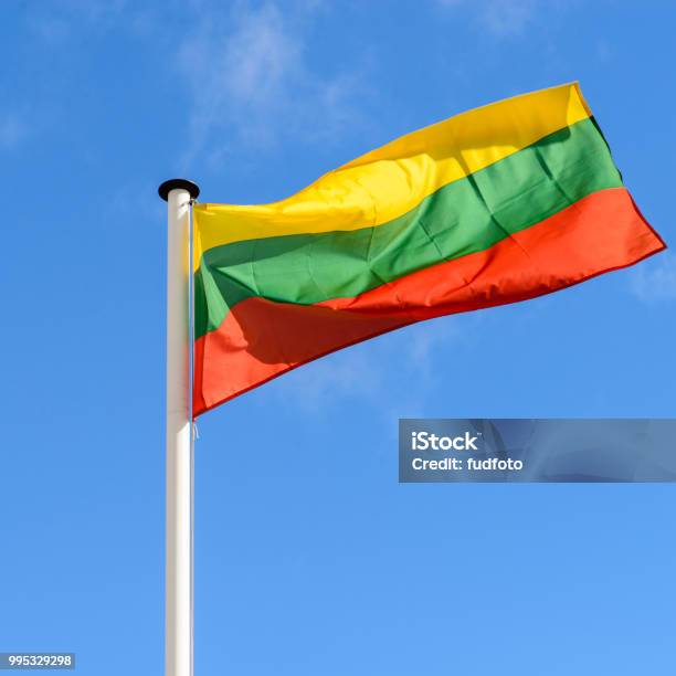 Flag Of Lithuania Stock Photo - Download Image Now - Lithuania, Backgrounds, Baltic Countries