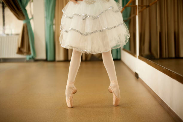istock Little ballerina in ballet studio 995388290