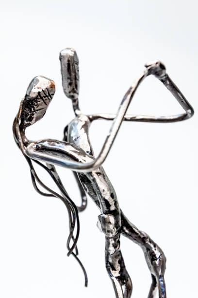 istock Creative figures of couple dancing tango with passion, samba, rumba, 995398586