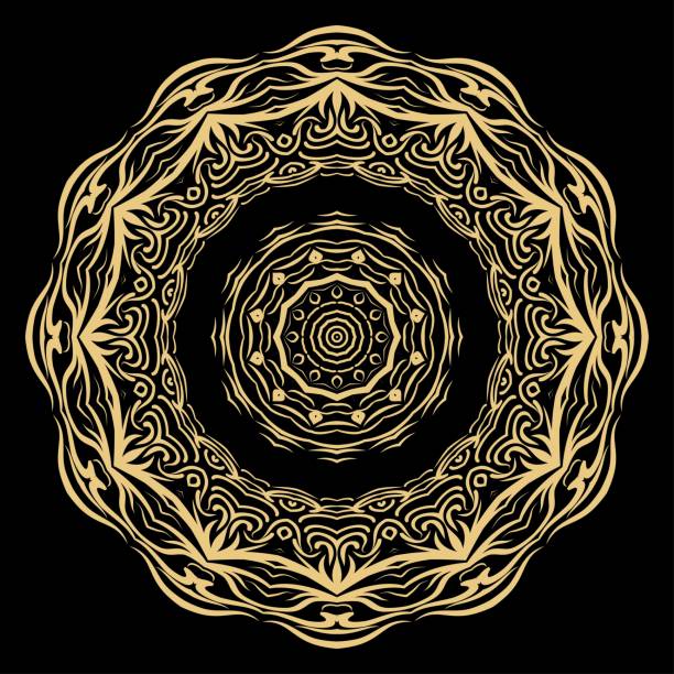 istock Mandala on a white background. Beautiful oriental, asian motives. Flower vector 995403380