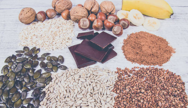 istock Products containing magnesium. Healthy food. 995414768
