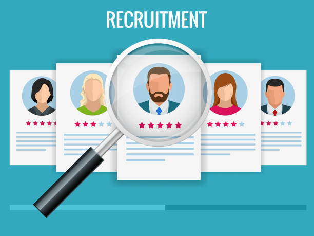 istock Hiring and recruitment concept for web page, banner, presentation. Job interview, recruitment agency vector illustration. 995428492