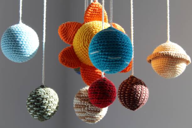 solar system Mobile representing the solar system crochet photos stock pictures, royalty-free photos & images