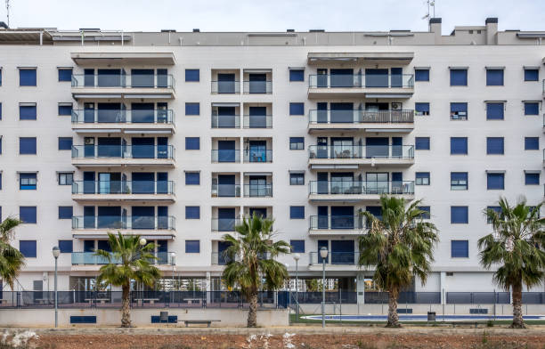 istock modern facade of a building with windows 995433162