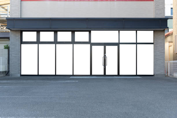 istock Shop Boutique Store Front with Big Window and Place for Name 995436774