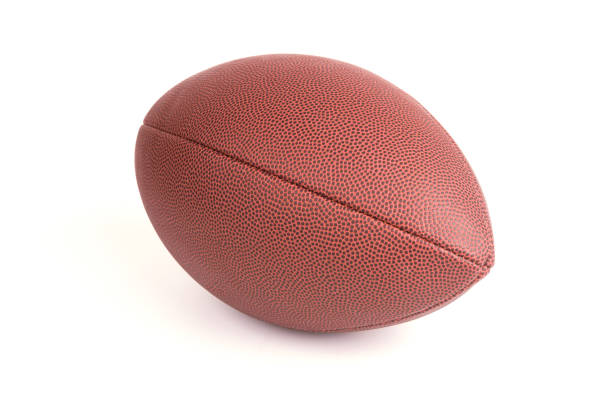 istock Rugby ball isolated on white background 995464648