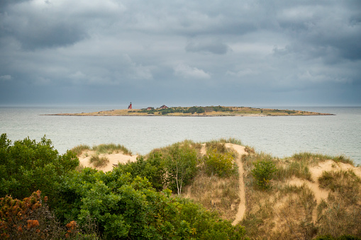 Tylosand dunes and island of Tylon. Shot with compact camera.