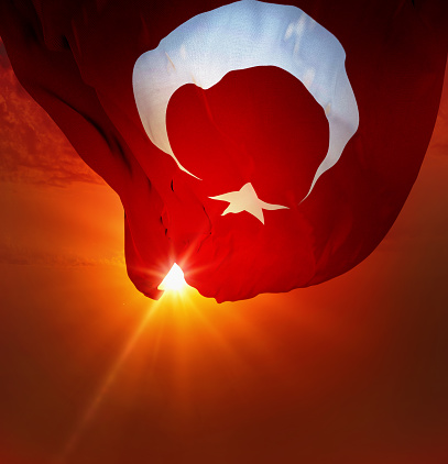 Turkey Flag, Background Image
