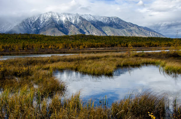 istock Lake and mountains of Siberia 995524644