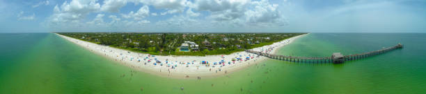 istock Aerial spherical panorama Naples Beach Florida USA 995528510